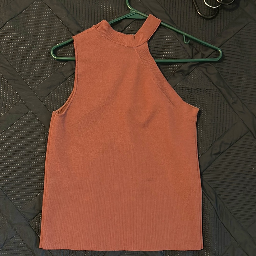 Burnt Orange Zara One Shoulder Top